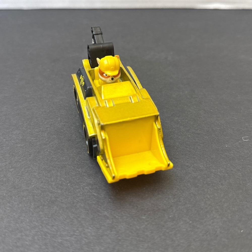 Paw Patrol True Metal Rubble Bulldozer Diecast Vehicle Yellow 1:64 Scale